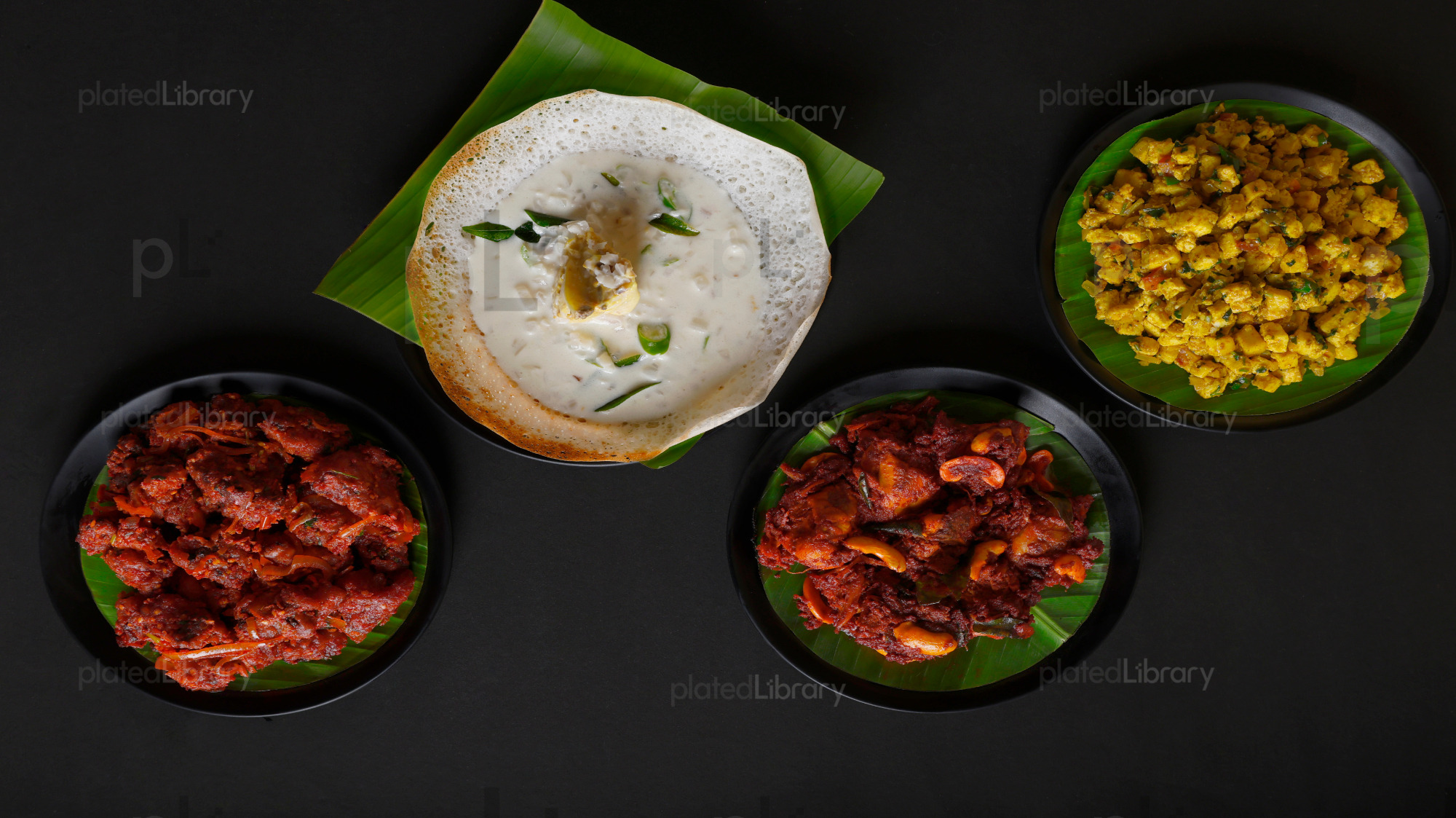 Assorted Indian food